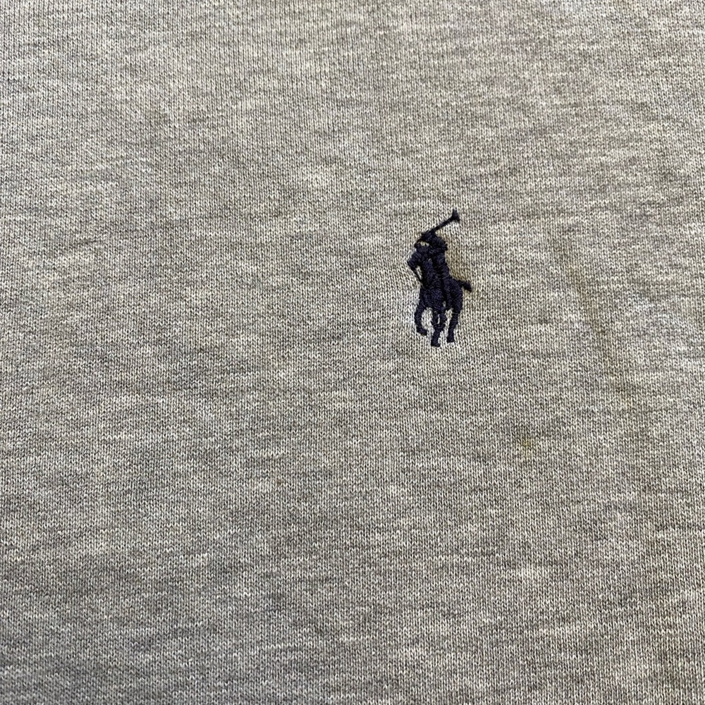 Polo Ralph Lauren Preowned Mens XL Quarter Zip Pullover Gray Sweater - Picture 4 of 9